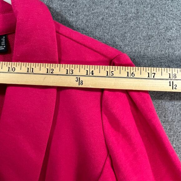 Susan Graver Weekend Regular Marina Knit Blazer Rich Fuchsia Size 1X - Picture 6 of 10